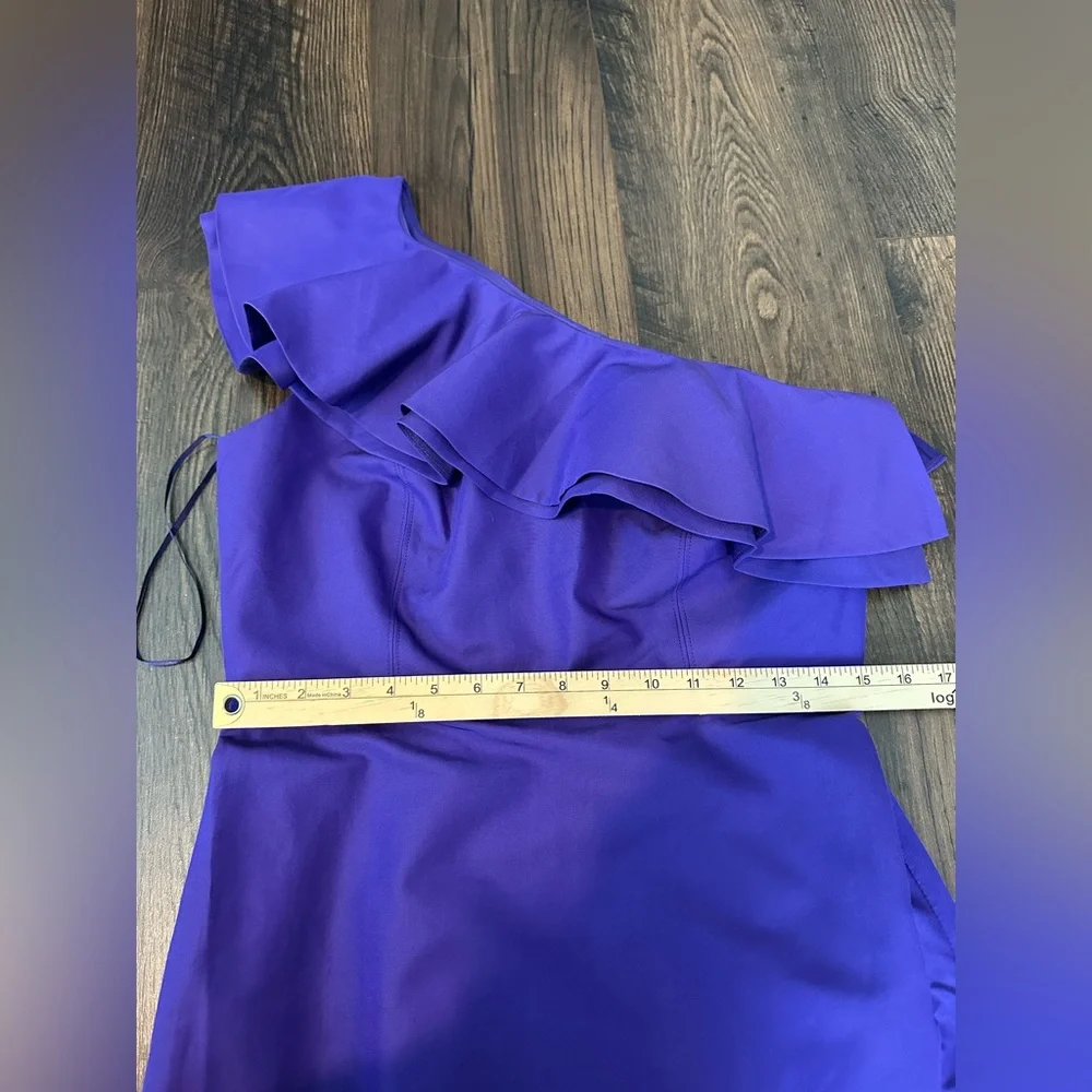 J. Crew Women’s Ruffle One Shoulder Dress Purple NWT Size 8